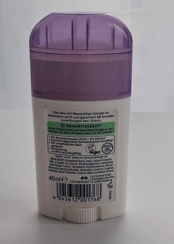 CD Wasser Lilie Stick Roll On Deodorant - Görsel 4