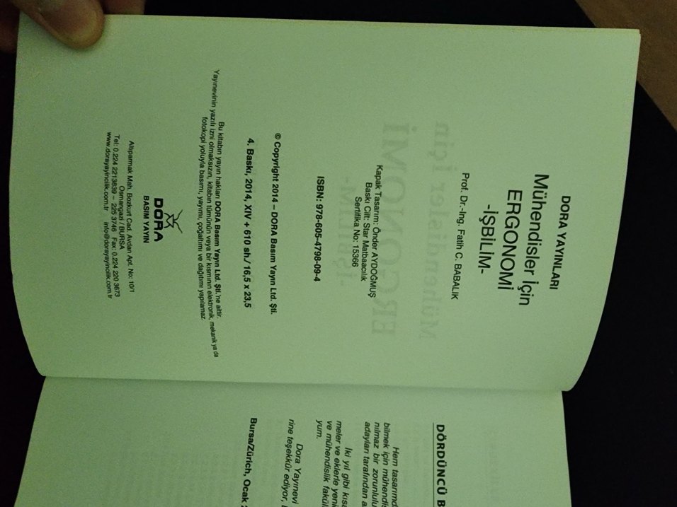 Fatih C. Babalık İşbilim Ergonomi - Görsel 2