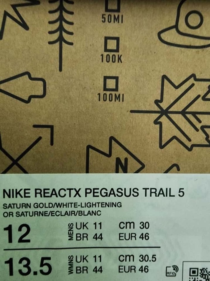 Nike DV3864-700 Nike Reactx Pegasus Trail - Sarı - 30 cm - EU 46 - Görsel 4