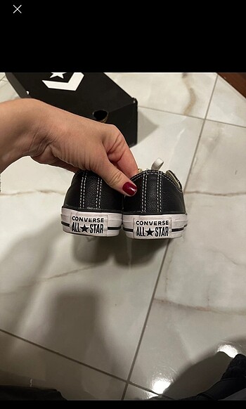 36 Beden siyah Renk Deri Converse