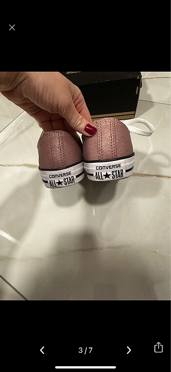 36 Beden Simli pembe converse