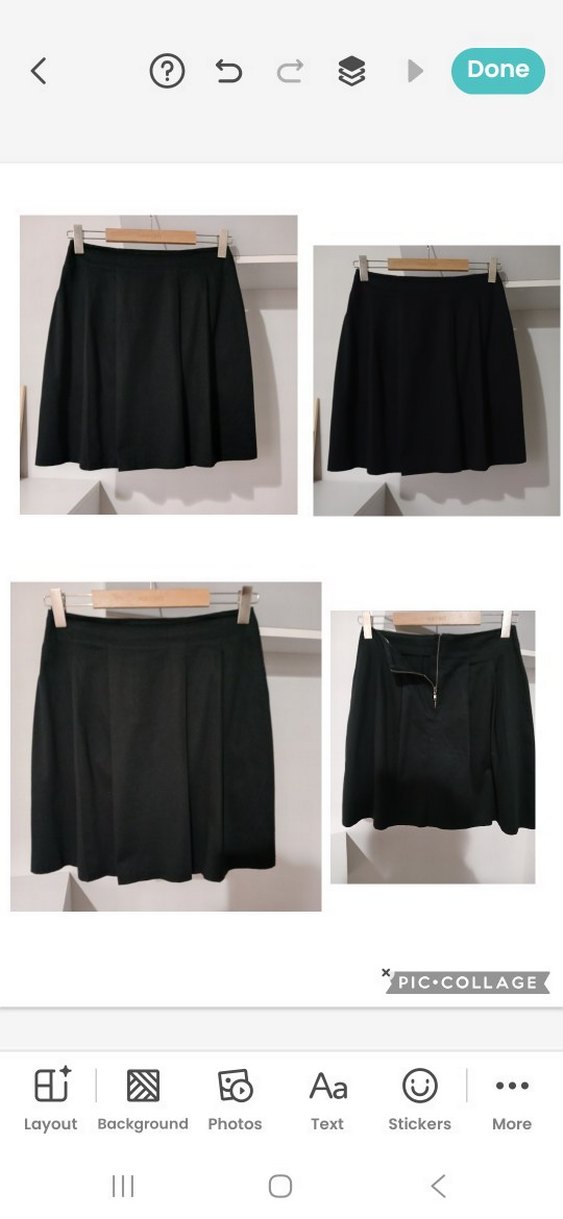 Siyah Pilili Midi Mini Etek Adil Işıl M beden - Görsel 5