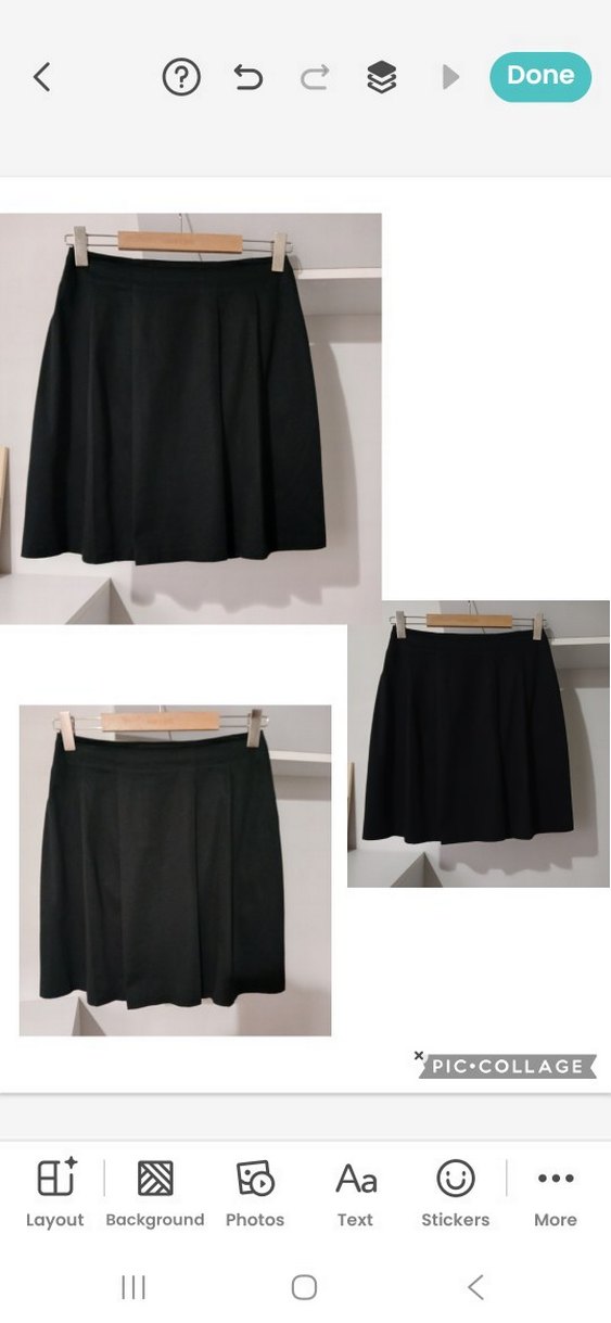 Siyah Pilili Midi Mini Etek Adil Işıl M beden - Görsel 4