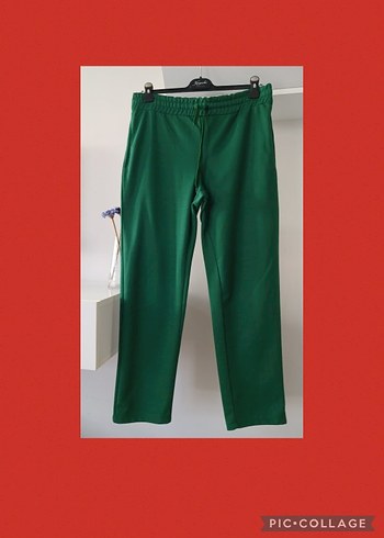 Yeşil Regular Fit Kadın Kumaş Pantolon