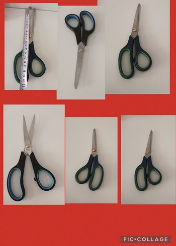 Çocuklar için renkli plastik saplı makas - Görsel 10