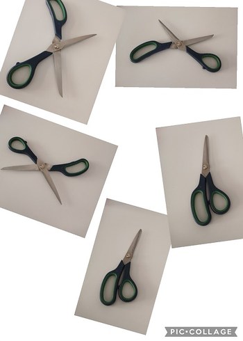 Çocuklar için renkli plastik saplı makas - Görsel 9