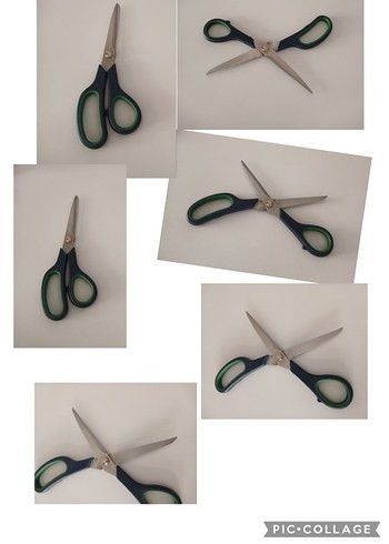 Çocuklar için renkli plastik saplı makas - Görsel 15