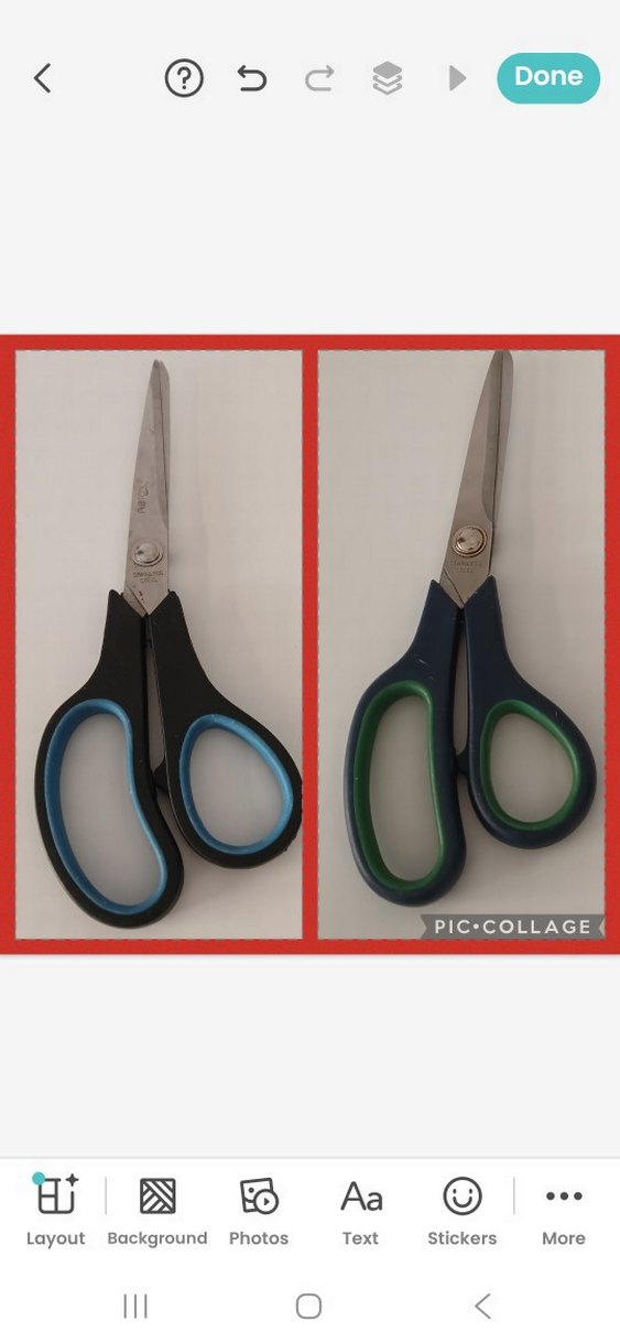 Çocuklar için renkli plastik saplı makas - Görsel 2