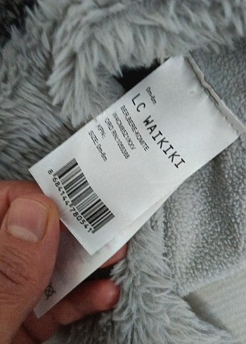 Gri Kürklü Çocuk Bere Ayıcık Desenli - Görsel 2