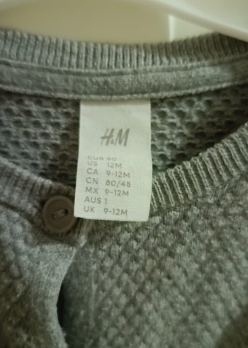 bebek Gri Örgü Hırka - Görsel 2