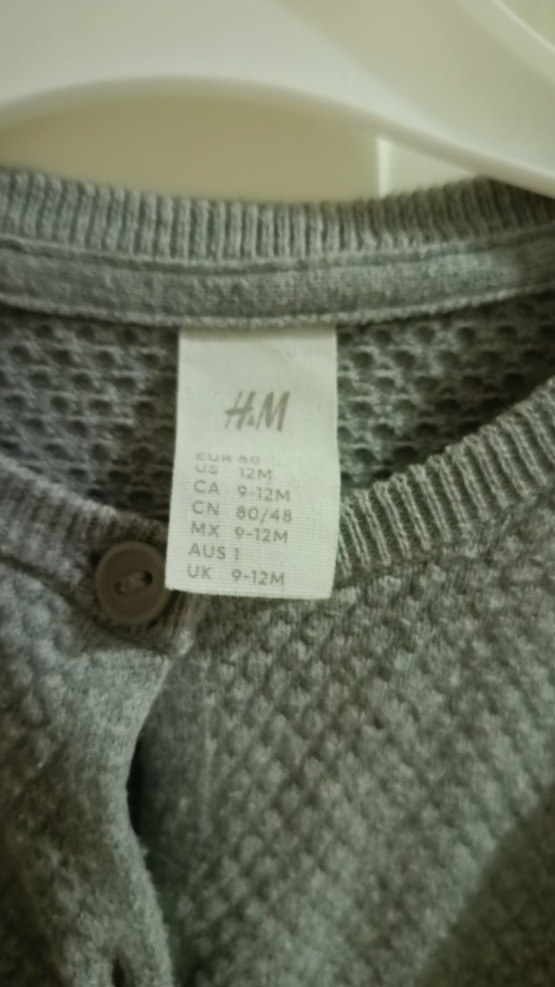 bebek Gri Örgü Hırka - Görsel 2