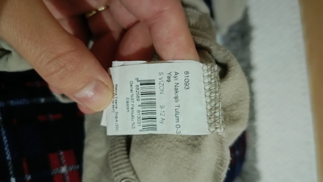 cigit Düğmeli Erkek Bebek Bej Tulum - Görsel 2