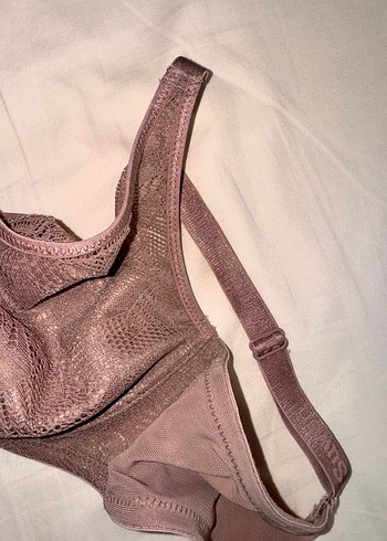 Bej Transparan Dantelli Bohem Sütyen - Görsel 3