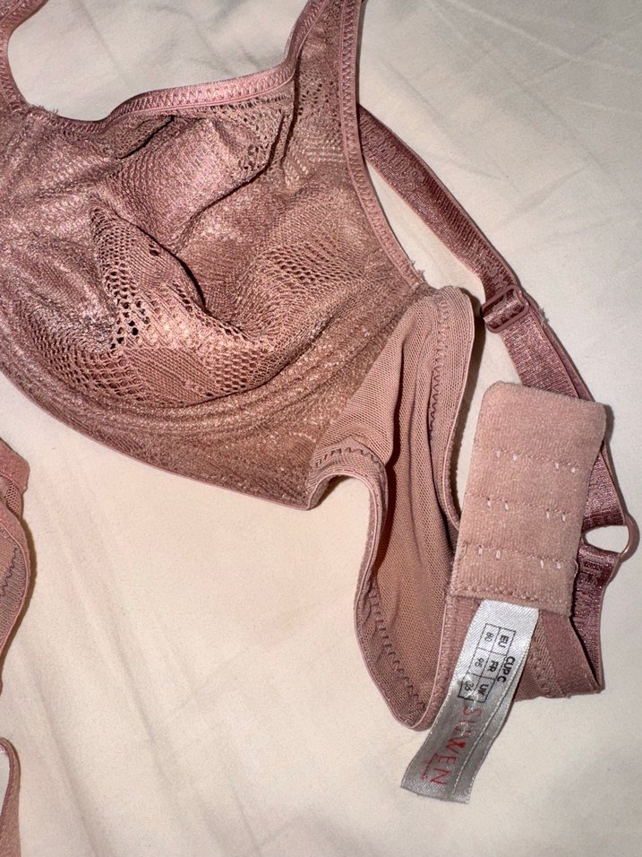 Bej Transparan Dantelli Bohem Sütyen - Görsel 4