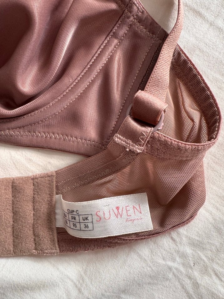 Bej Transparan Dantelli Bohem Sütyen - Görsel 2