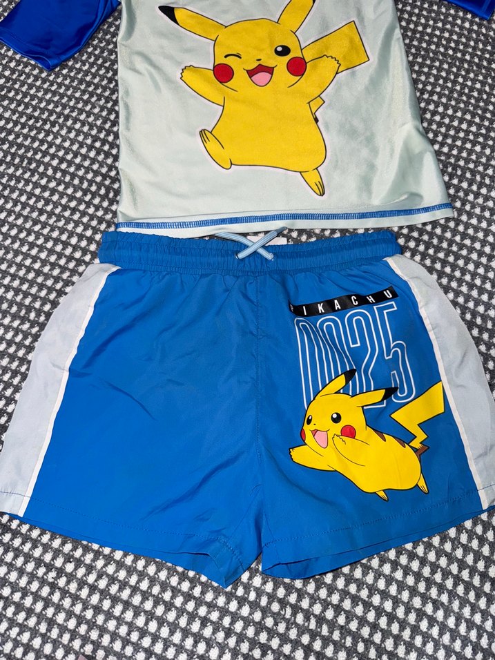 Çocuk Pokémon Baskılı Kısa Kollu Mayo Takımı - Görsel 2