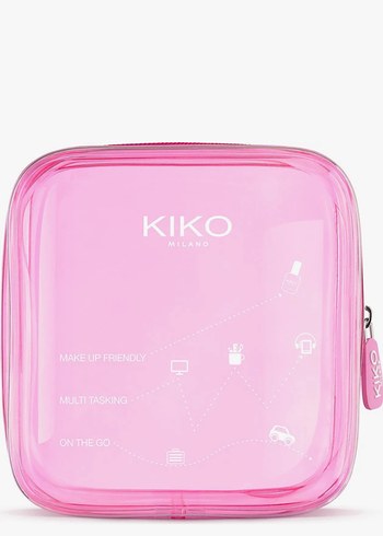 Pembe Parlak KIKO Makyaj Çantası