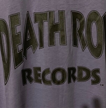 xs Beden mor Renk Death row records T-Shirt (geniş kalıp-unisex)