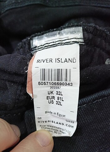 River Island Siyah kot pantalon 