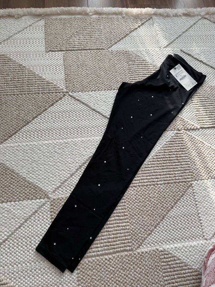 Zara taşlı likralı tayt - Görsel 2