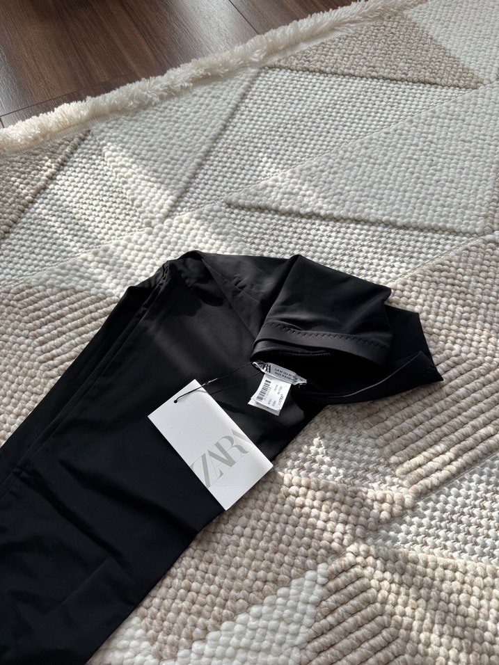 Zara ayak bantlı Kadın Tayt - Görsel 5