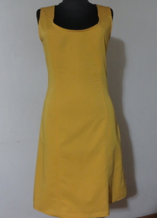 SARI KUMAŞ ELBİSE