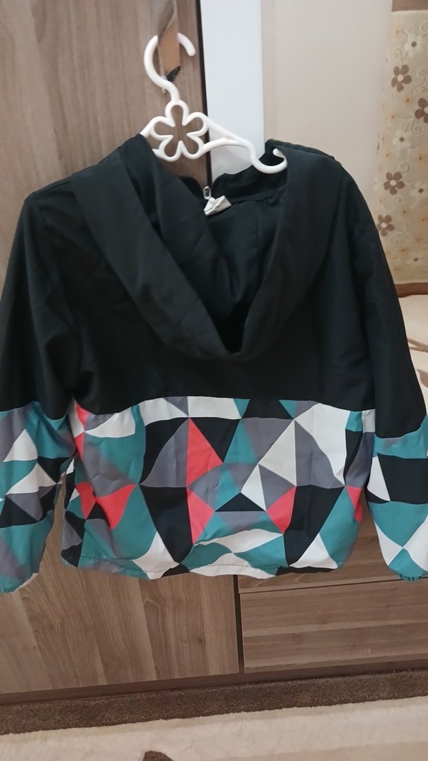 Kapüşonlu Çok Renkli Erkek Çocuk Ceket - Görsel 3