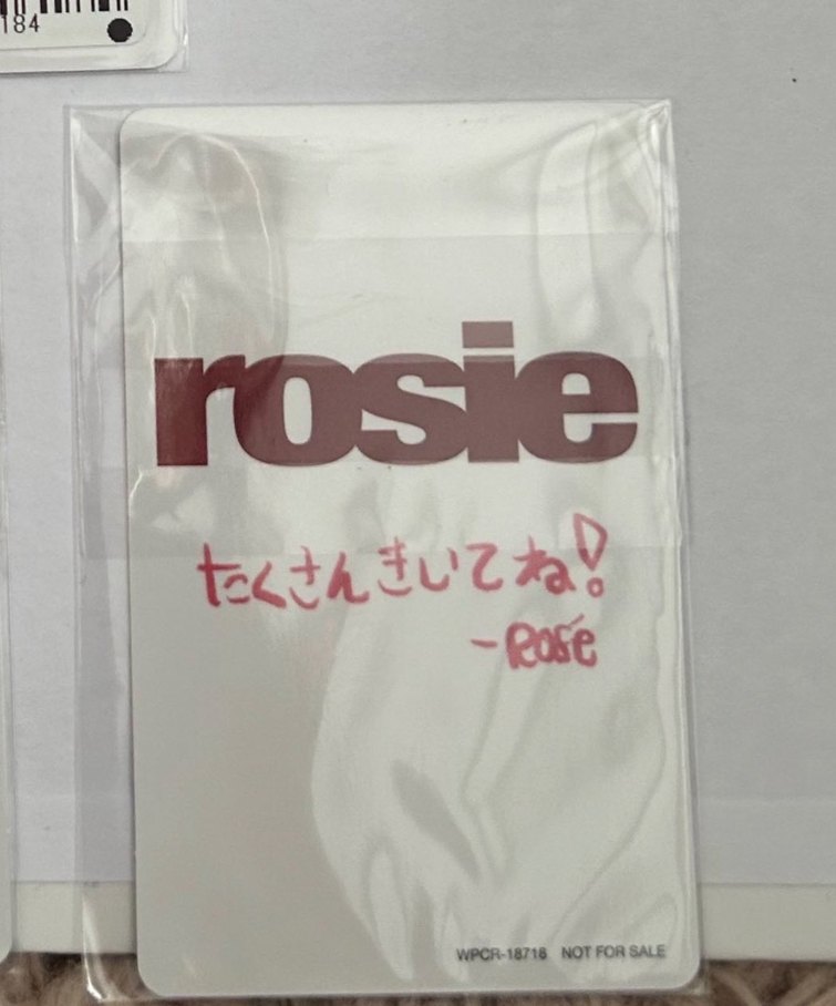 Blackpink Rose japan pob photocard - Görsel 2