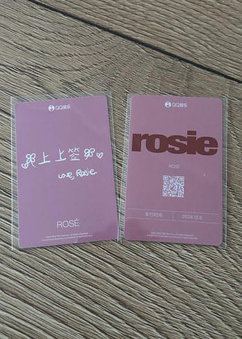 Blackpink rose qq pob pc photocard set - Görsel 2