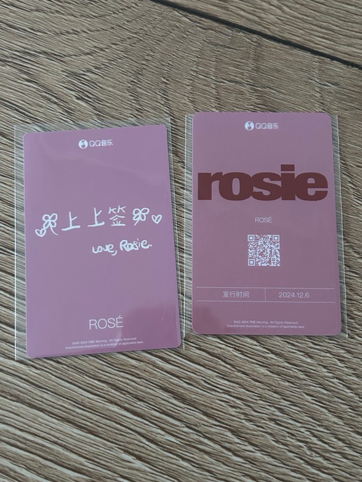 Blackpink rose qq pob pc photocard set - Görsel 2