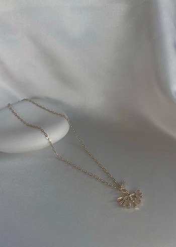 Zincir Detaylı Mini Altın Kolye - Görsel 2