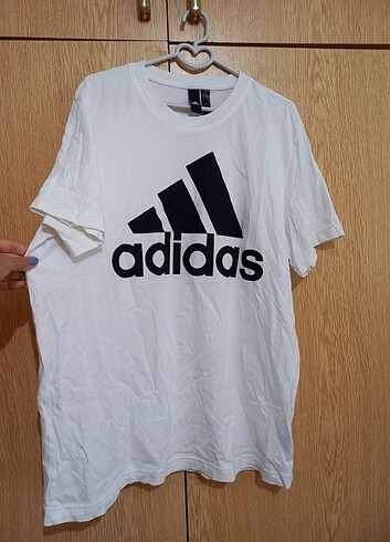 Beyaz adidas erkek tişört
