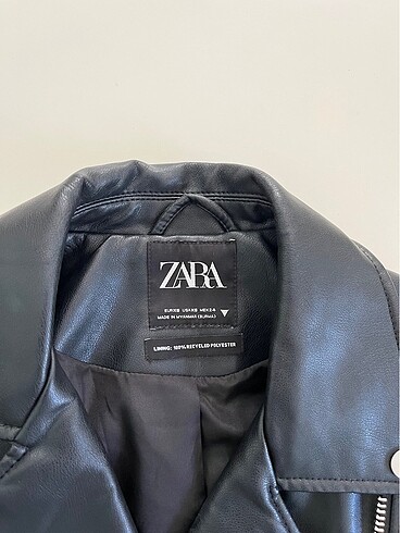 Zara Zara siyah deri ceket