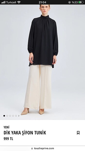 Suud Collection Toucheden alındı tunik gömlek