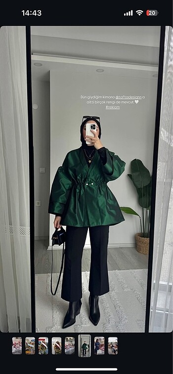 H&M Tafta desing gömlek tunik