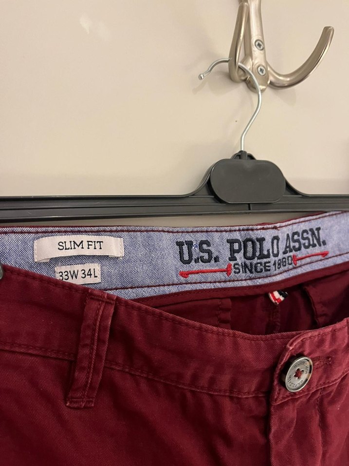 Bordo Slim Fit Erkek Spor Pantolon - Görsel 2