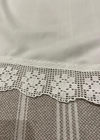 Nakışlı Bej Masa Örtüsü - Görsel 2