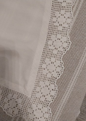 Nakışlı Bej Masa Örtüsü - Görsel 8