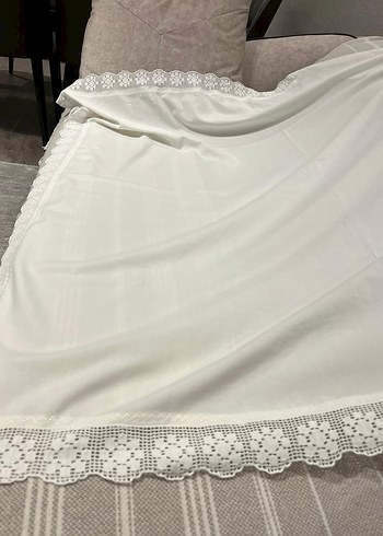 Nakışlı Bej Masa Örtüsü - Görsel 13