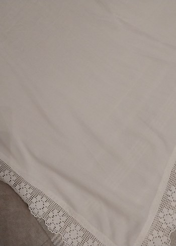 Nakışlı Bej Masa Örtüsü - Görsel 5