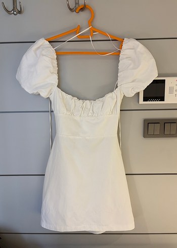 Zara Zara Beyaz Mini Elbise