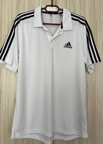Beyaz Adidas Erkek Kısa Kollu Polo Tişört