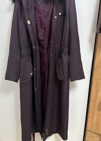 Pierre Cardin Koyu Mor Uzun Kapusonlu Sal