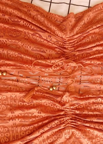 Lucette Kaftan - Yanık Turuncu - Görsel 2