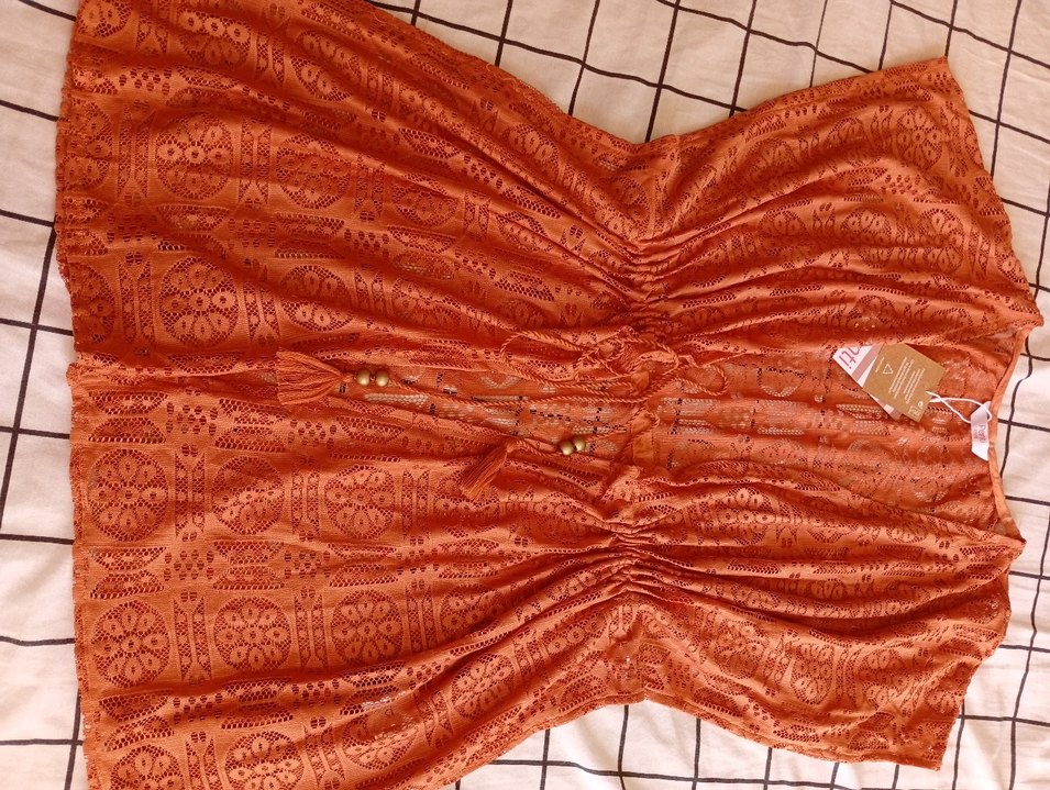 Lucette Kaftan - Yanık Turuncu - Görsel 3