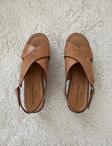39 Beden Kenneth Cole Platform Deri Sandalet