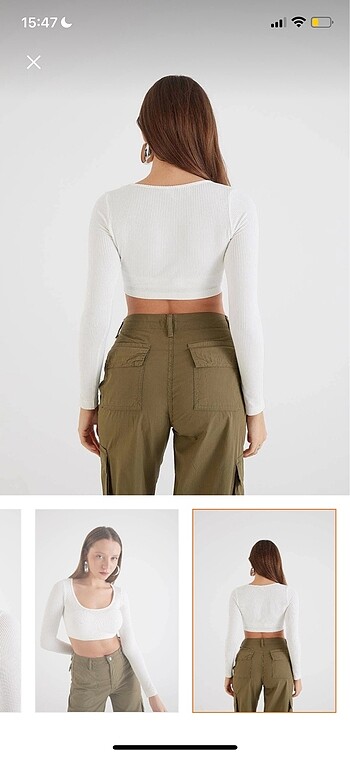 Addax crop bluz - Görsel 3