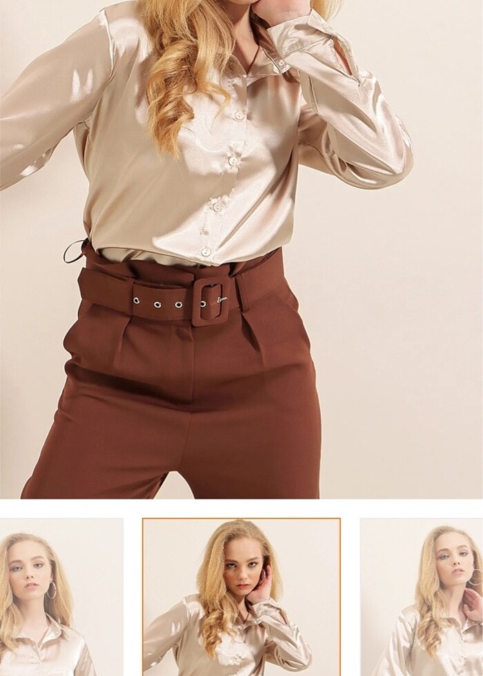 Saten gömlek - Görsel 2