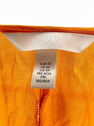 xs Beden turuncu Renk H&M Uzun Elbise %70 İndirimli.