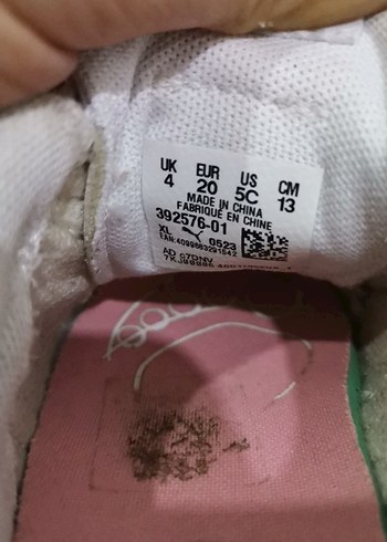 Kız Çocuk Beyaz Cırt Cırtlı Spor Ayakkabı - Görsel 4